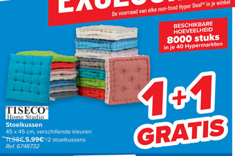 Carrefour Tiseco home studio stoelkussen aanbieding