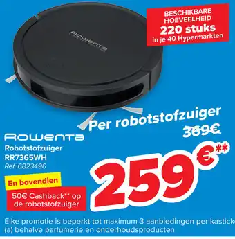 Carrefour Rowenta robotstofzuiger RR7365WH aanbieding