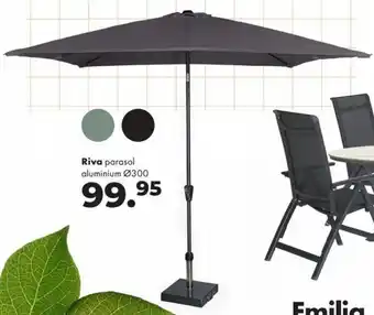Riva parasol aluminium ø300