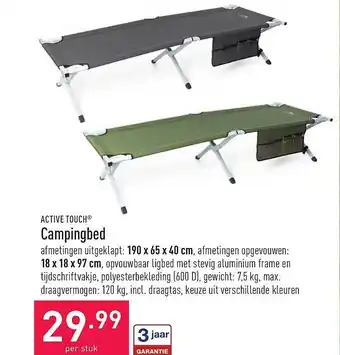 ALDI Active Touch Campingbed aanbieding