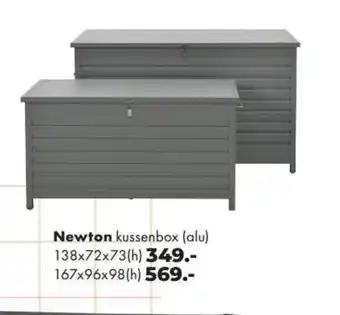 Newton kussenbox (alu)