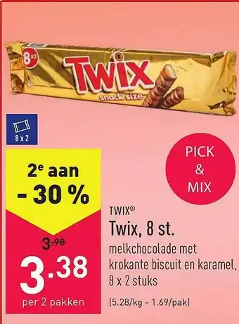 ALDI Twix 8 St. aanbieding
