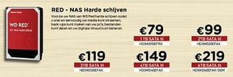 CompuDeals Western digital red - nas harde schijven aanbieding