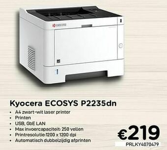 CompuDeals Kyocera ecosys p2235dn aanbieding