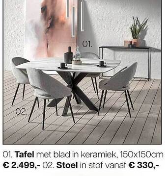 Meubelen Jonckheere Tafel, Stoel aanbieding