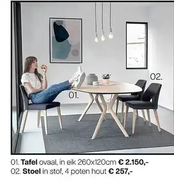 Tafel, Stoel
