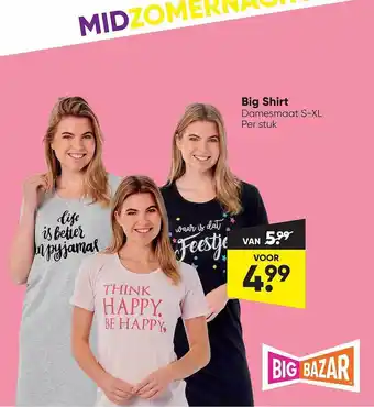 Big Bazar Big Shirt aanbieding