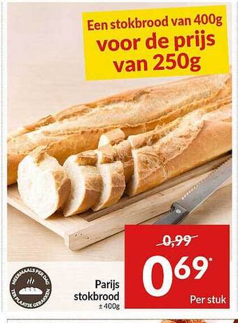 Intermarché Parijs Stokbrood aanbieding
