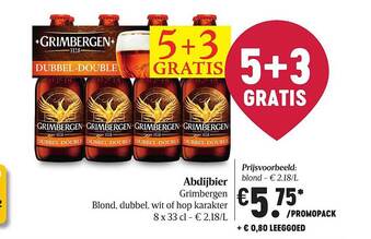 Delhaize Abdijbier Grimbergen aanbieding