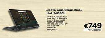 Lenovo yoga chromebook intel i7-8550u