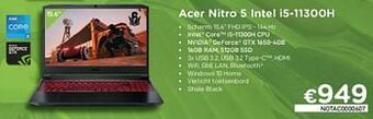 CompuDeals Acer nitro 5 intel i5-11300h aanbieding