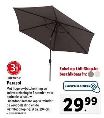Lidl Parasol aanbieding
