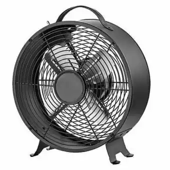 HEMA HEMA Tafelventilator Retro Ø25.8cm Zwart aanbieding