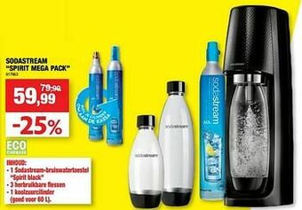 Hubo Sodastream spirit mega pack aanbieding