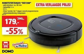 Hubo Domo elektro robotstofzuiger do7288 aanbieding