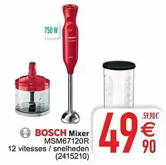 Cora Bosch mixer msm67120r aanbieding