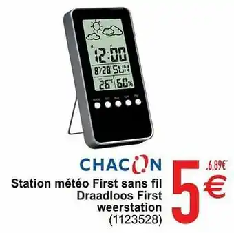 Cora Station météo first sans fil draadloos first weerstation aanbieding