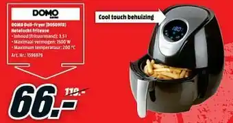 Domo deli-fryer (do509fr) hetelucht friteuse