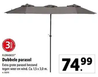 Dubbele parasol