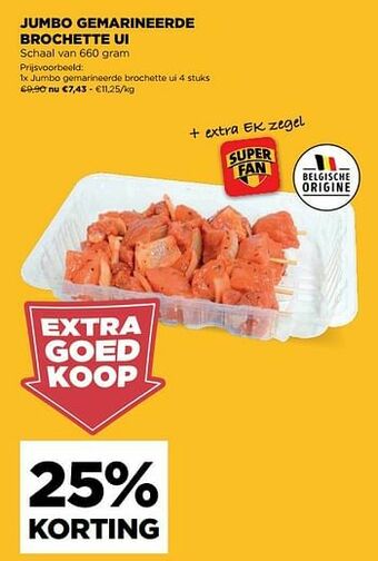 Jumbo gemarineerde brochette ui