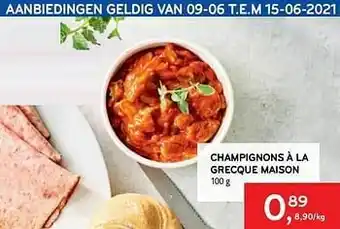 Alvo Champignons à la grecque maison aanbieding