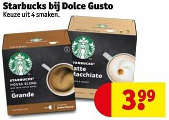 Kruidvat Starbucks bij dolce gusto aanbieding
