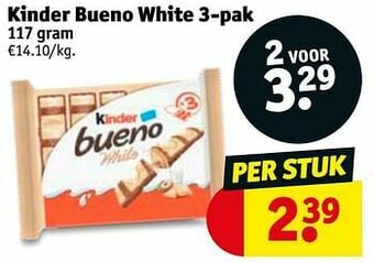 Kruidvat Kinder bueno white aanbieding