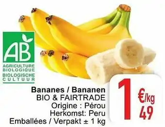 Cora Bananes - bananen bio + fairtrade aanbieding
