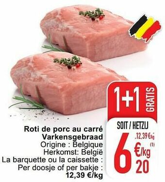 Cora Roti de porc au carré varkensgebraad aanbieding