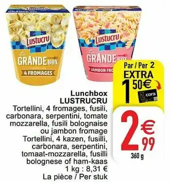 Cora Lunchbox lustrucru aanbieding