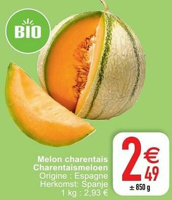 Melon charentais charentaismeloen