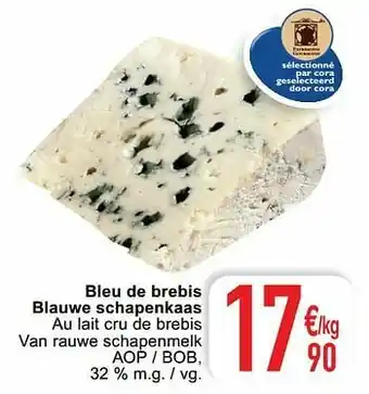 Cora Bleu de brebis blauwe schapenkaas aanbieding