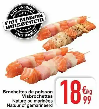 Brochettes de poisson visbrochettes