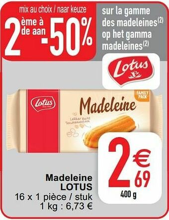 Cora Madeleine lotus aanbieding