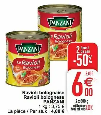 Cora Ravioli bolognaise ravioli bolognese panzani aanbieding