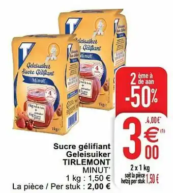 Cora Sucre gélifiant geleisuiker tirlemont minut` aanbieding