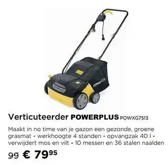 Molecule Verticuteerder powerplus powxg7513 aanbieding