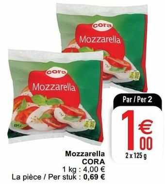 Cora Mozzarella cora aanbieding