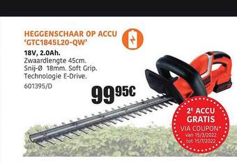 HandyHome Heggenschaar Op Accu aanbieding