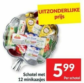 Intermarché Schotel met 12 minikaasjes aanbieding