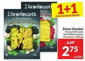 Intermarché Emma giordani verse gevulde pasta aanbieding