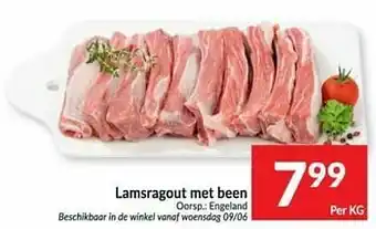 Intermarché Lamsragout met been aanbieding