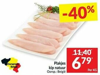 Intermarché Plakjes kip natuur aanbieding