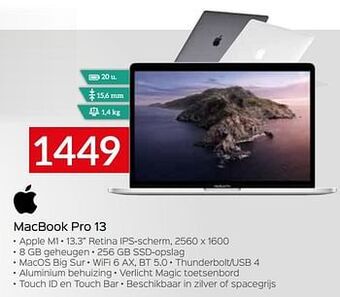 Selexion Apple macbook pro 13 aanbieding