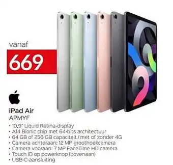 Selexion Apple ipad air apmyf aanbieding