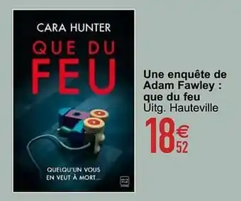 Une enquête de adam fawley : que du feu