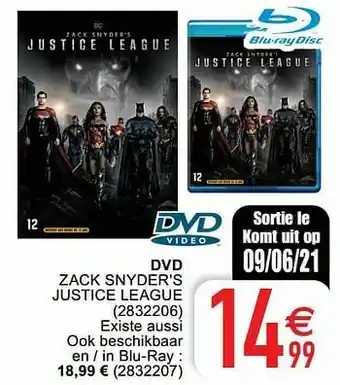 Cora Dvd zack snyder`s justice league aanbieding