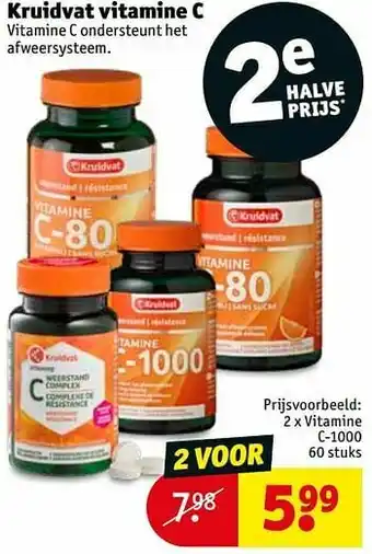 Kruidvat Vitamine c-1000 aanbieding