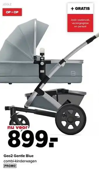 Geo2 gentle blue combi-kinderwagen