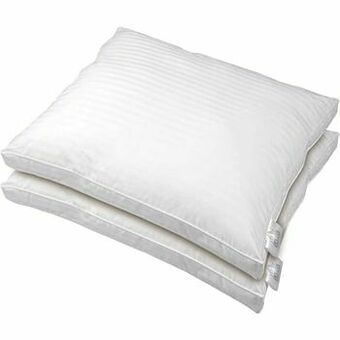 Polydaun hoofdkussenset Nova - wit - 55x65x5 cm - Leen Bakker